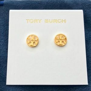 Tory Burch Gold logo studs